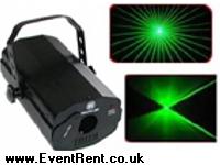 Laser Lighting Cosmic 210 Laser Green 20mW Standalone. C-W. Mains 13 amp to IEC Lead.